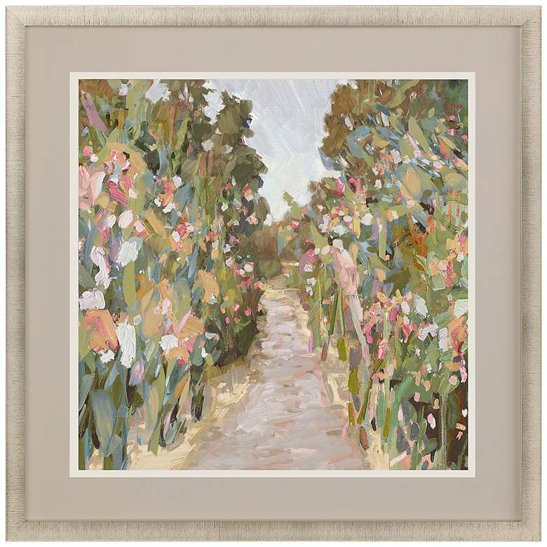 Image 3 Garden Delight - Path 41" Square Giclee Framed Wall Art