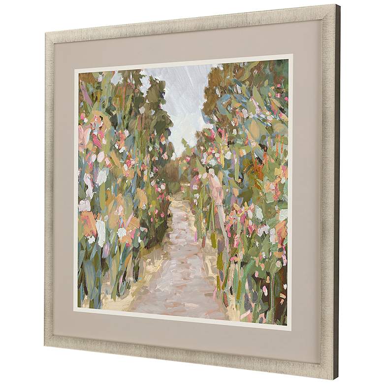 Image 5 Garden Delight - Path 41" Square Giclee Framed Wall Art more views