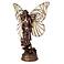 Garden Fairy 14 1/2" High Sculpture with Tiffany Style Wings