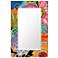 Garden Floral II 48"x32" Beveled Mirror on Printed Tempered Art Glass