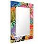 2_Garden Floral II 48"x32" Beveled Mirror on Printed Tempered Art Glass more views