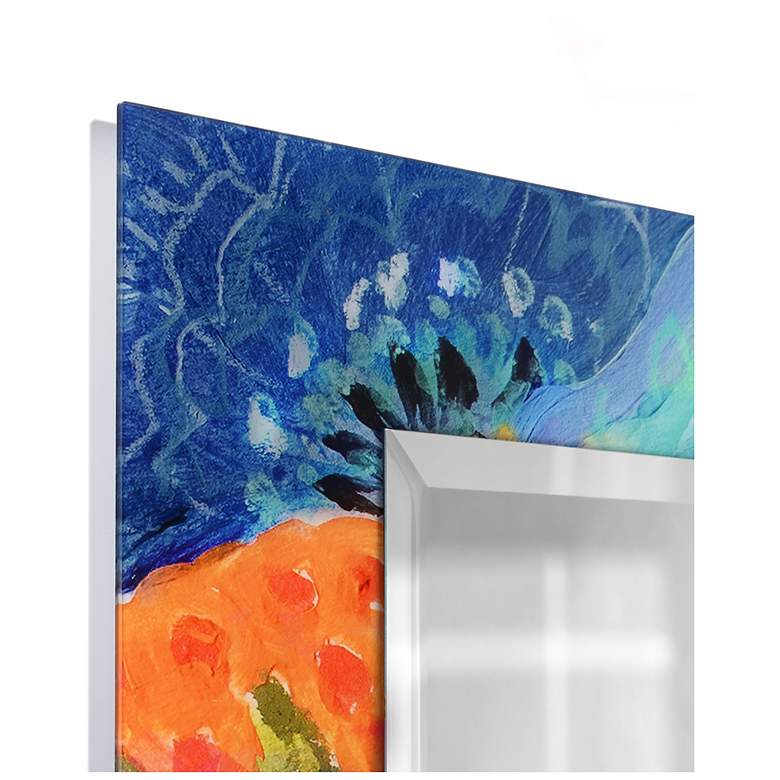 Image 5 Garden Floral II 48"x32" Beveled Mirror on Printed Tempered Art Glass more views