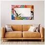 Garden Floral II 48"x32" Beveled Mirror on Printed Tempered Art Glass