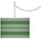 Garden Grove Bold Stripe Giclee Glow Plug-In Swag Pendant