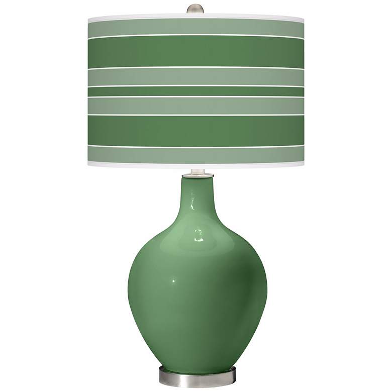 Image 1 Garden Grove Bold Stripe Ovo Table Lamp