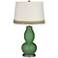Garden Grove Double Gourd Table Lamp with Scallop Lace Trim