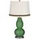Garden Grove Double Gourd Table Lamp with Wave Braid Trim