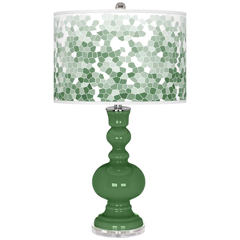 Image 1 Garden Grove Mosaic Giclee Apothecary Table Lamp