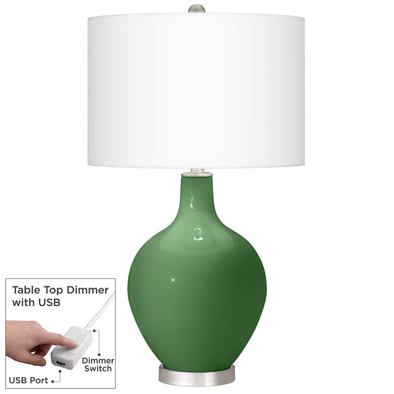 Image 1 Garden Grove Ovo Table Lamp With Dimmer