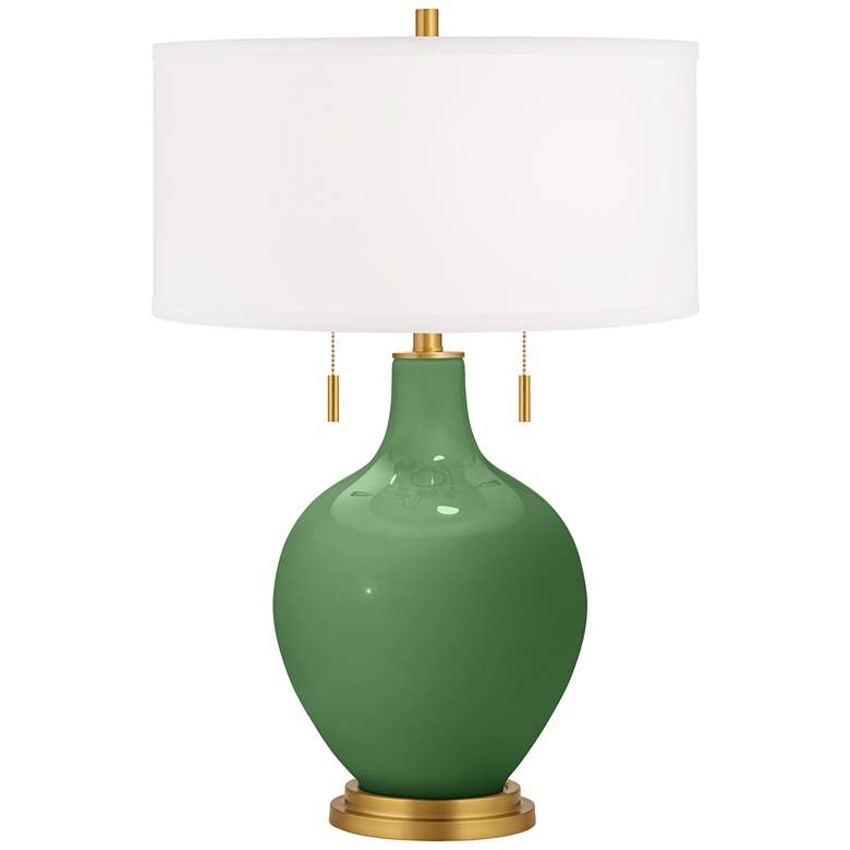 Image 2 Garden Grove Toby Brass Accents Table Lamp with Dimmer