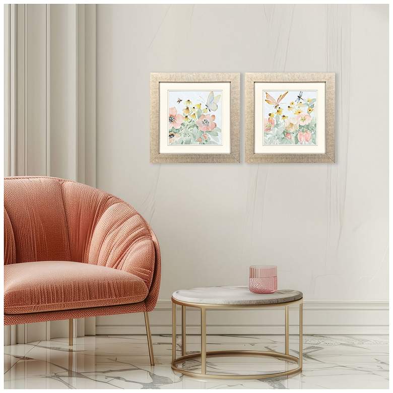Image 4 Garden Joy 20"W x 20"H Framed Art Set of 2 more views