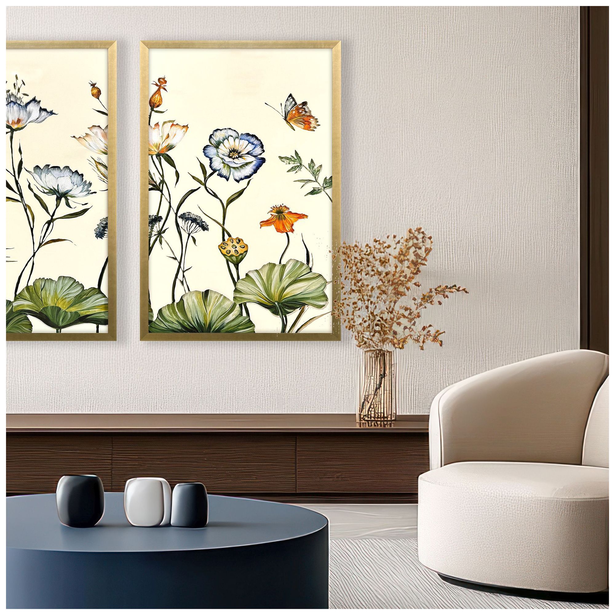 Image 4 Garden of Eden II 33"W x 51"H Framed Art more views