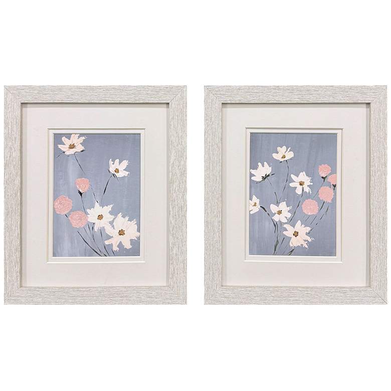 Image 1 Garden Party 9"W x 11"H Modern Framed Art Set of 2