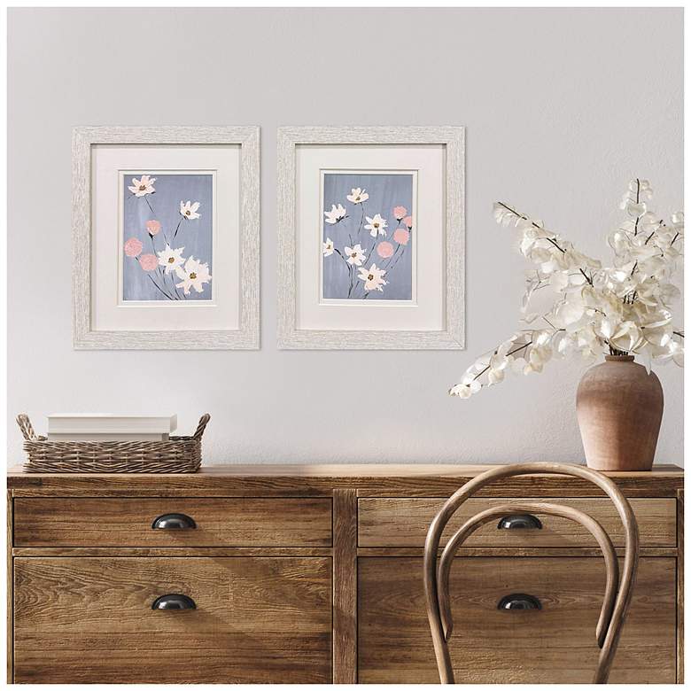 Image 4 Garden Party 9"W x 11"H Modern Framed Art Set of 2 more views