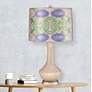 Garden Party Gold Silver-Washed Ceramic Vase Table Lamp