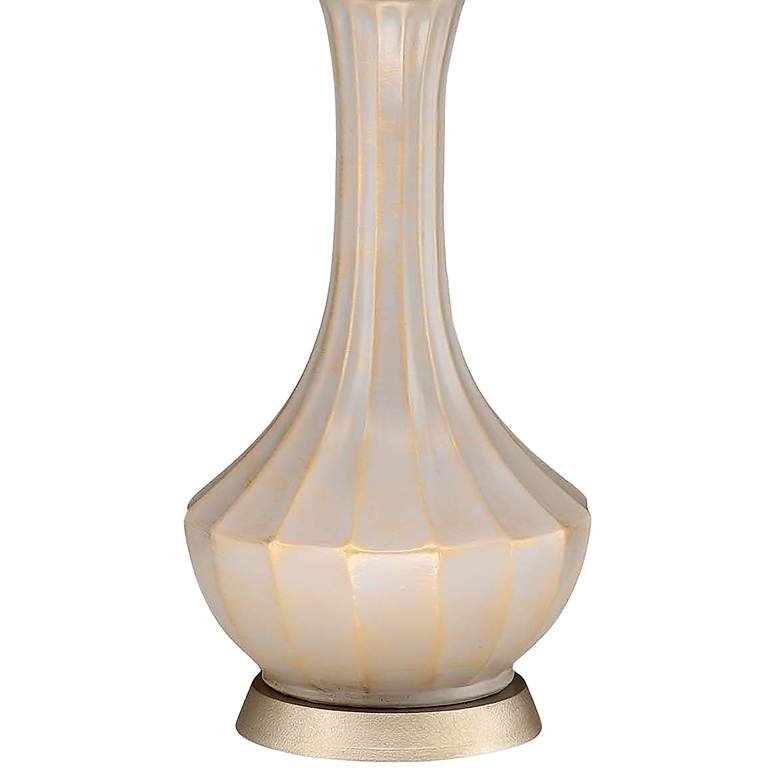 Image 4 Garden Party Gold Silver-Washed Ceramic Vase Table Lamp more views