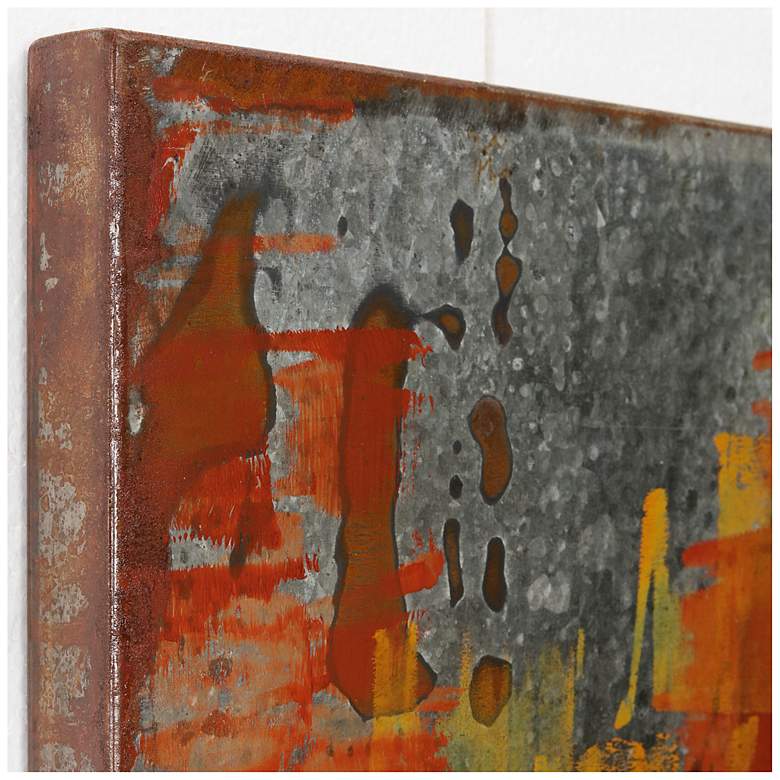 Image 7 Garden Rose I & II Mixed Media Iron Hand Painted Dimensional Wall Art more views