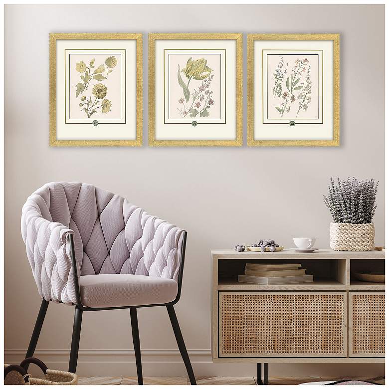 Image 5 Garden Study III 15"W x 18"H Framed Art - Set of 3 more views
