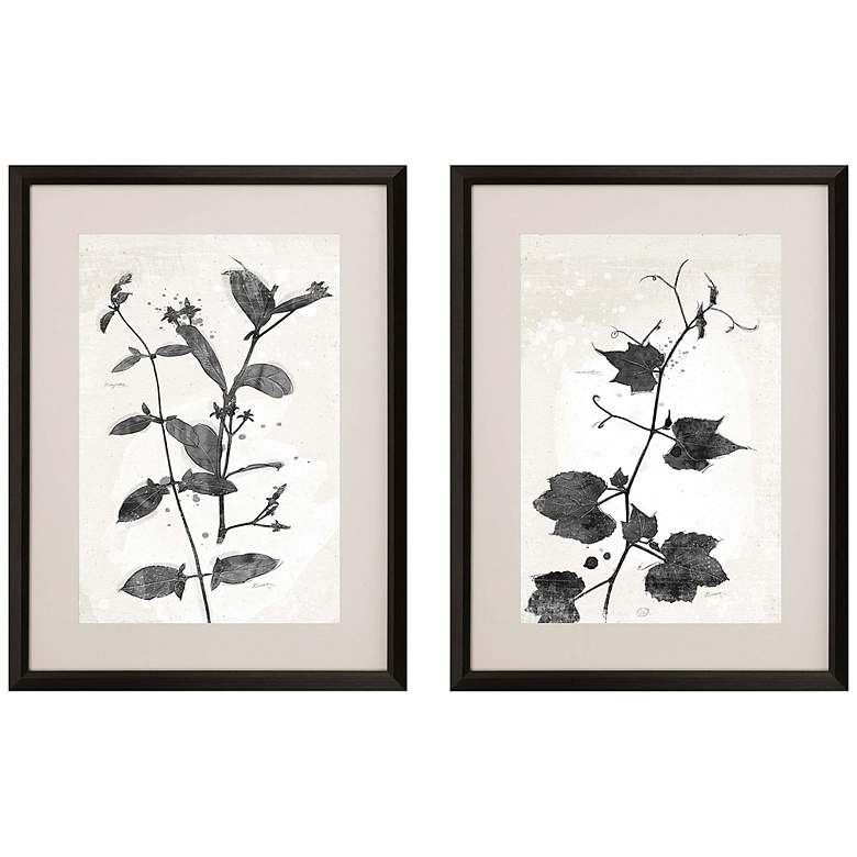 Image 3 Garden Vines II 32" High 2-Piece Giclee Framed Wall Art Set
