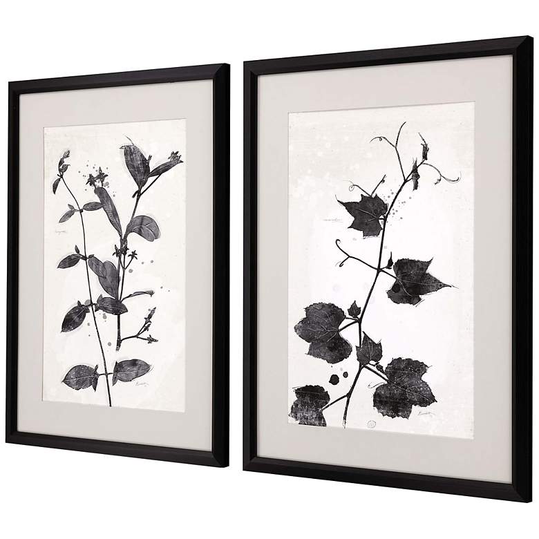 Image 5 Garden Vines II 32" High 2-Piece Giclee Framed Wall Art Set more views