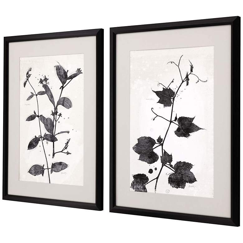 Image 5 Garden Vines II 32 inch High 2-Piece Giclee Framed Wall Art Set more views