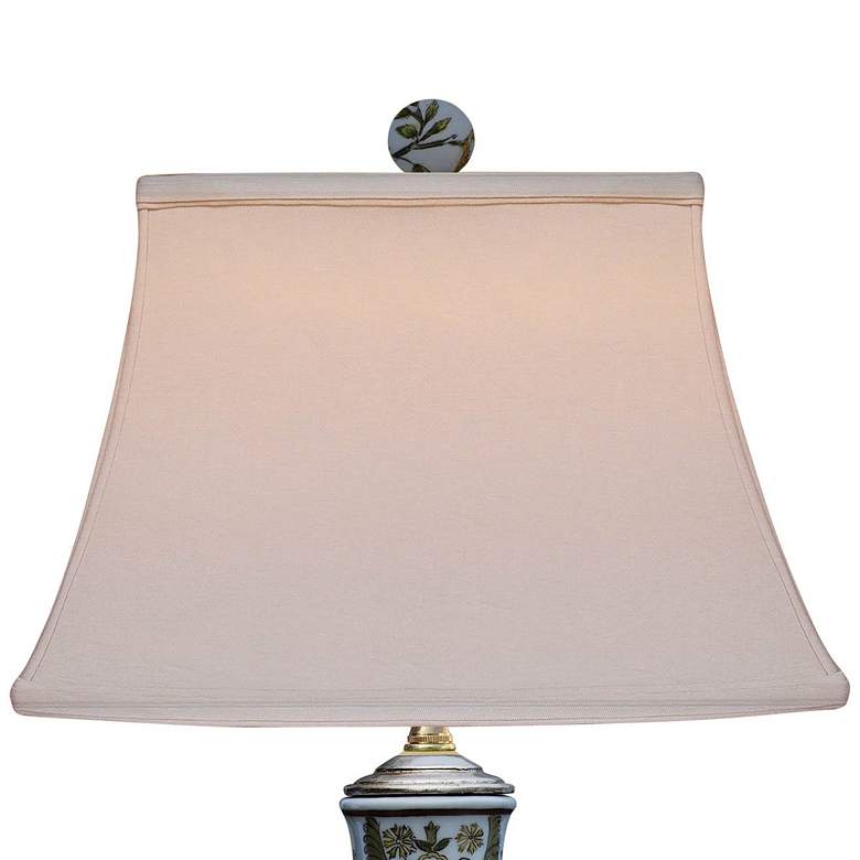 Image 3 Garden with Birds 23" Multi-Color Porcelain Vase Accent Table Lamp more views