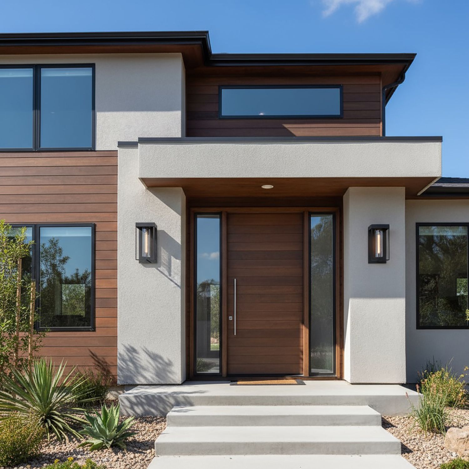 Image 2 Gardenbrooke 8" Wide Black Outdoor Wall With Clear Glass Shade more views