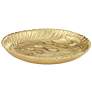 Gardenerville Shiny Gold Round Tropical Decorative Tray