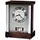 Gardner 11 3/4" High Brushed Aluminum Musical Chime Clock