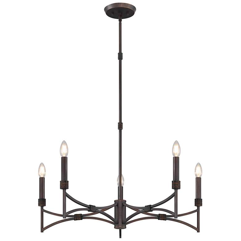 Image 3 Gardner 5-Light Chandelier in Champagne Mist more views