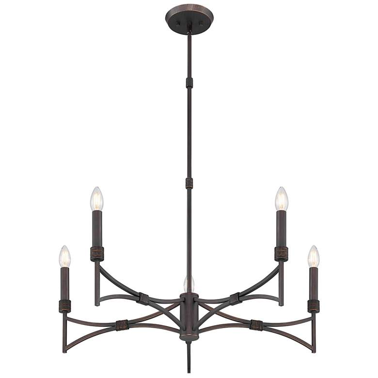 Image 4 Gardner 5-Light Chandelier in Champagne Mist more views