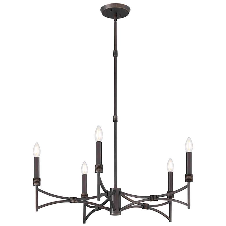 Image 5 Gardner 5-Light Chandelier in Champagne Mist more views