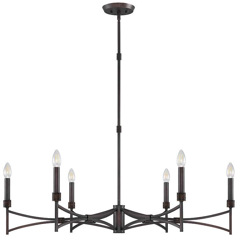 Image 2 Gardner 6-Light Chandelier in Champagne Mist more views