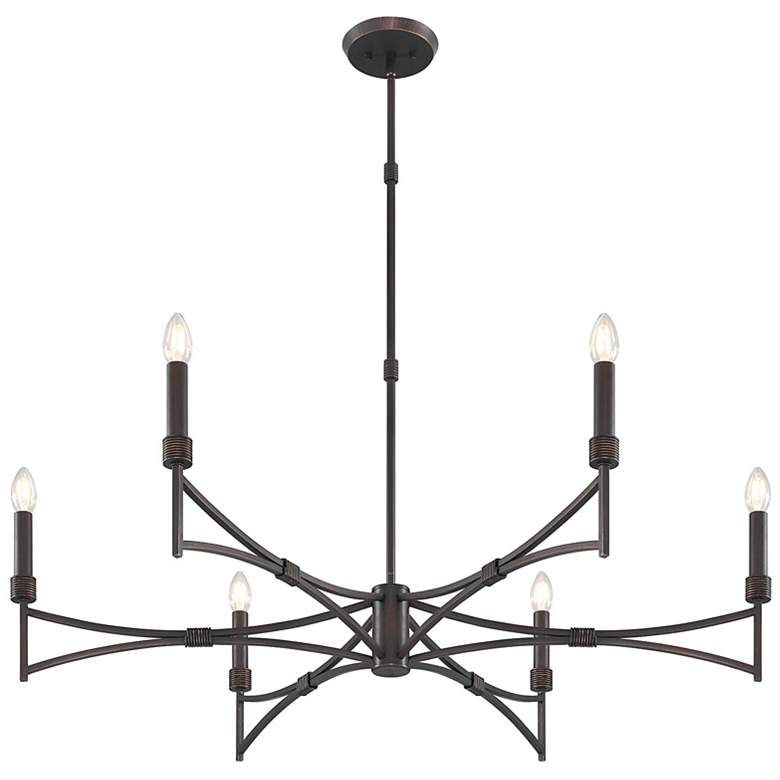 Image 4 Gardner 6-Light Chandelier in Champagne Mist more views