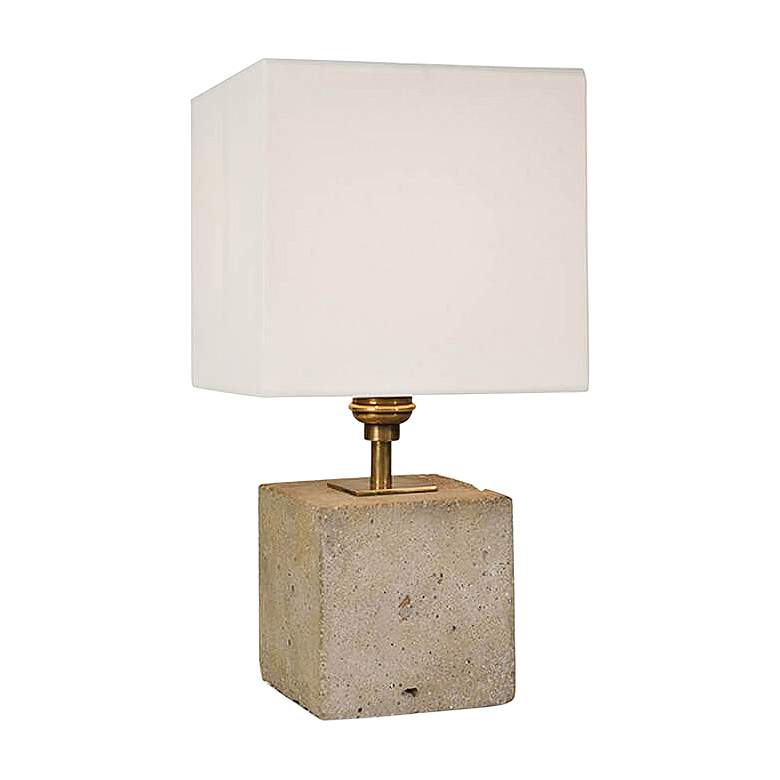 Image 1 Gareon Concrete Cube 13 1/2 inchH Accent Table Lamp