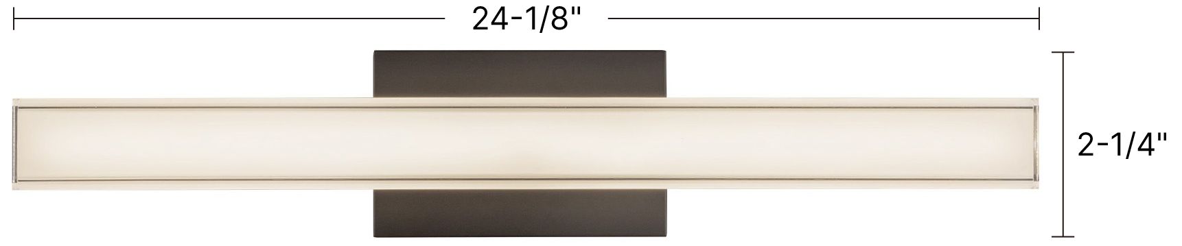 Garland 24-in Brushed Nickel dimmable LED Wall/Vanity Light
