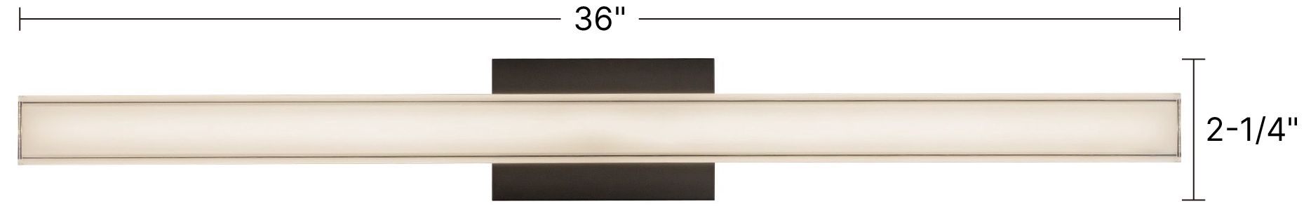 Garland 36-in Brushed Nickel dimmable LED Wall/Vanity Light