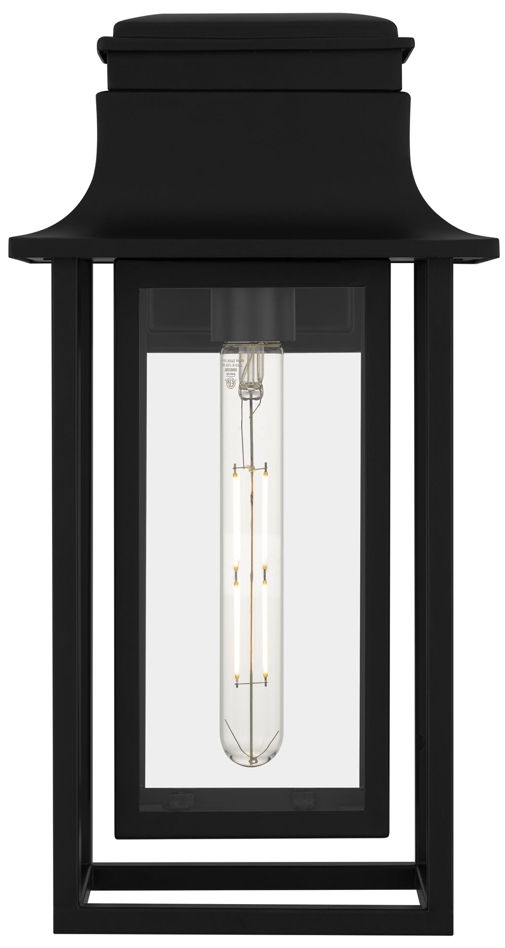 Garner 1-Light Matte Black Outdoor Wall Lantern