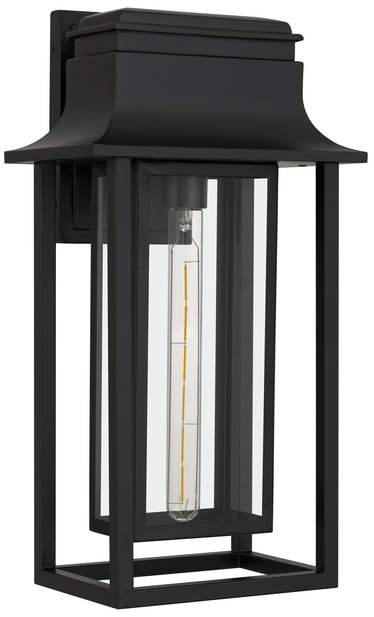 Image 3 Garner 1-Light Matte Black Outdoor Wall Lantern more views