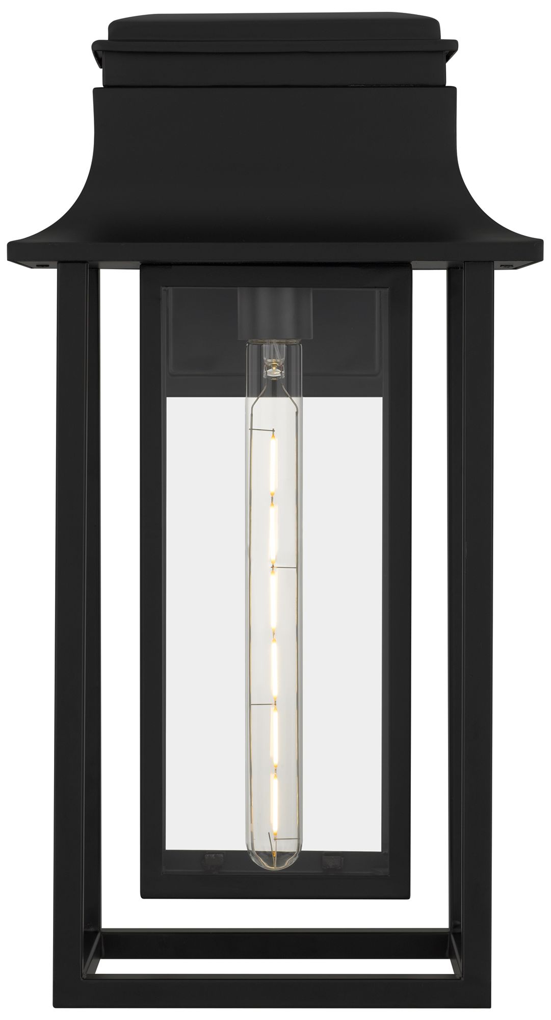 Image 4 Garner 1-Light Matte Black Outdoor Wall Lantern more views