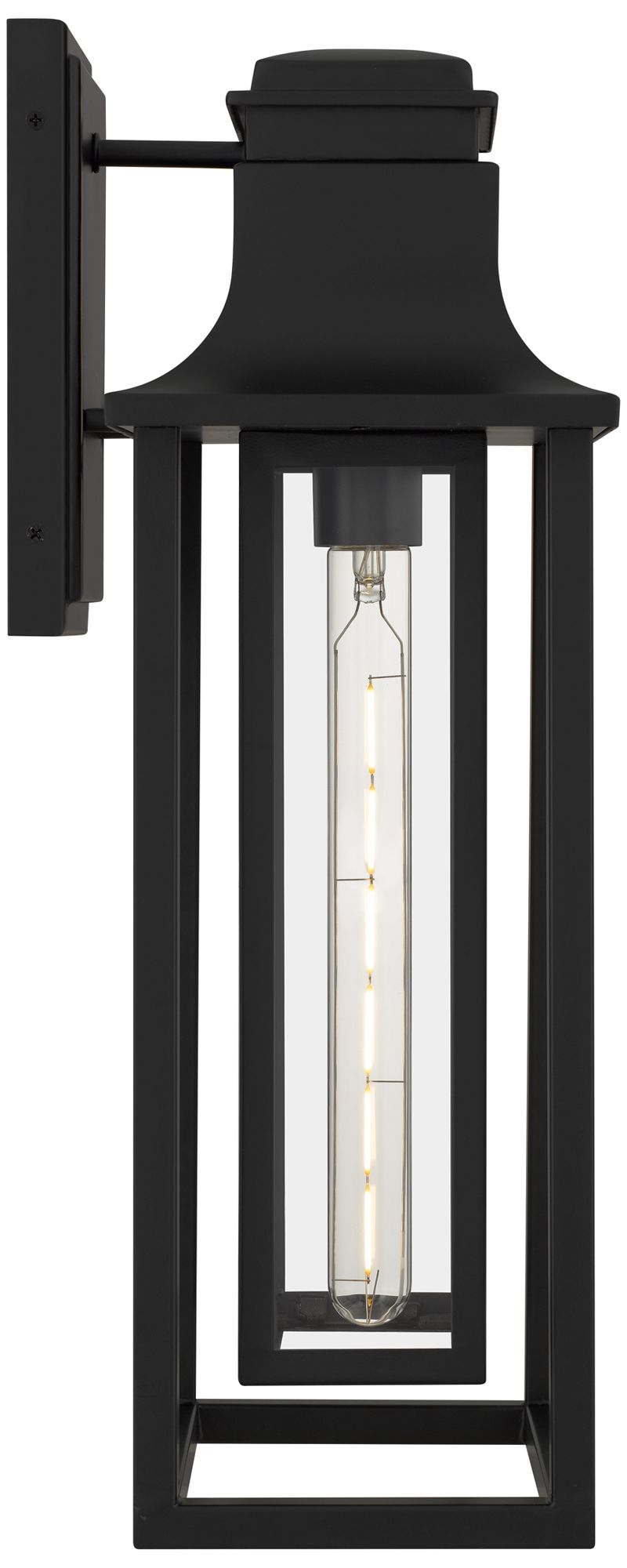 Image 5 Garner 1-Light Matte Black Outdoor Wall Lantern more views
