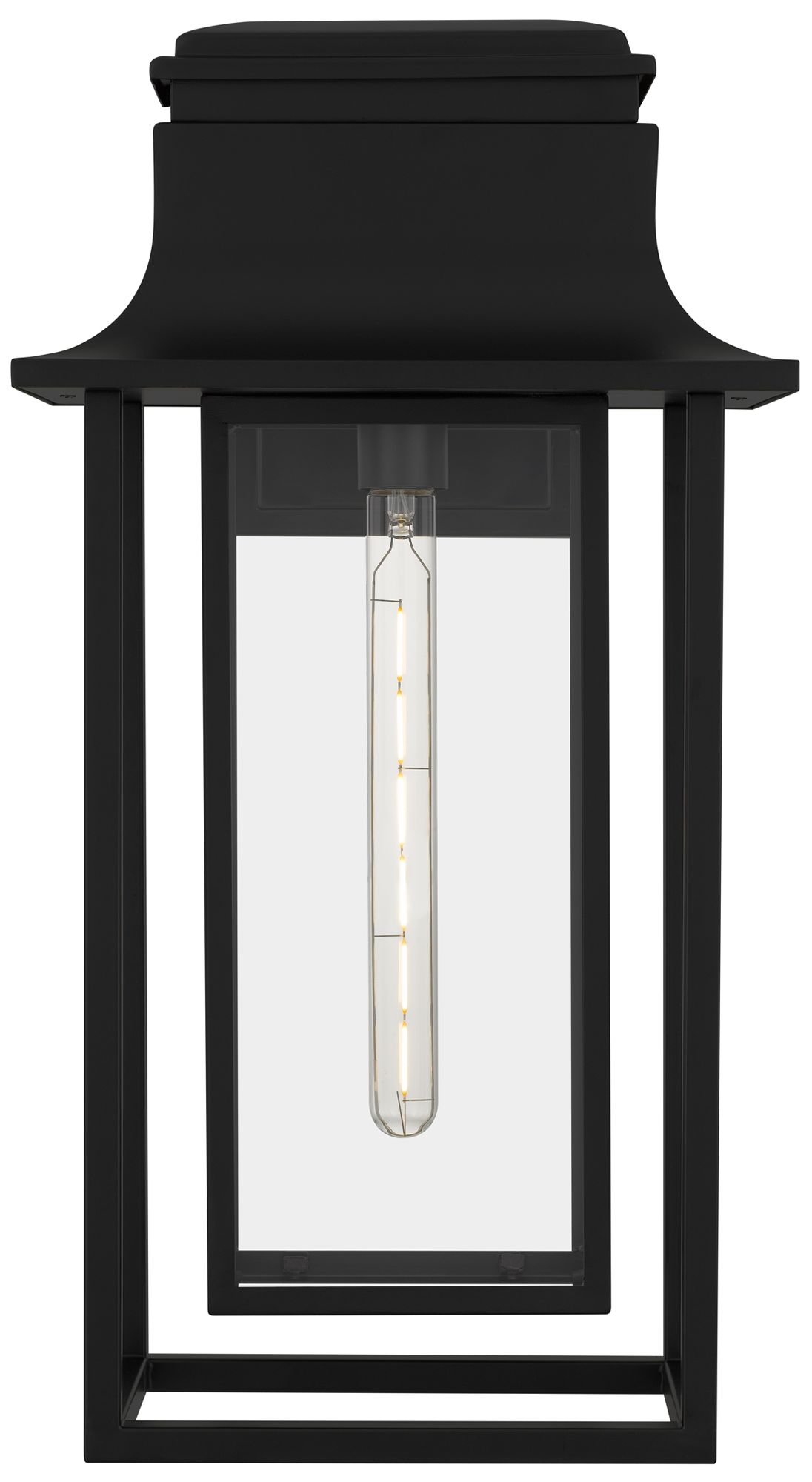 Image 4 Garner 1-Light Matte Black Outdoor Wall Lantern more views