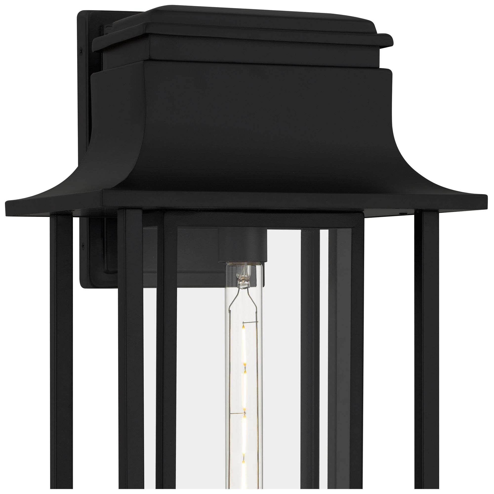 Image 6 Garner 1-Light Matte Black Outdoor Wall Lantern more views