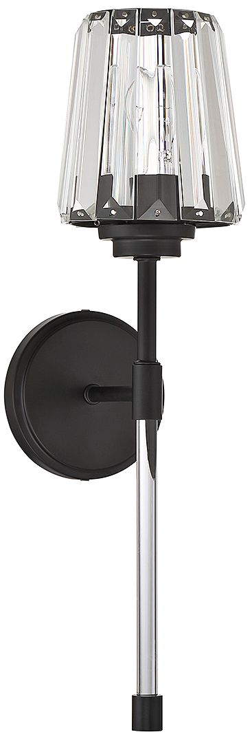Image 3 Garnet 1-Light Wall Sconce in Matte Black more views