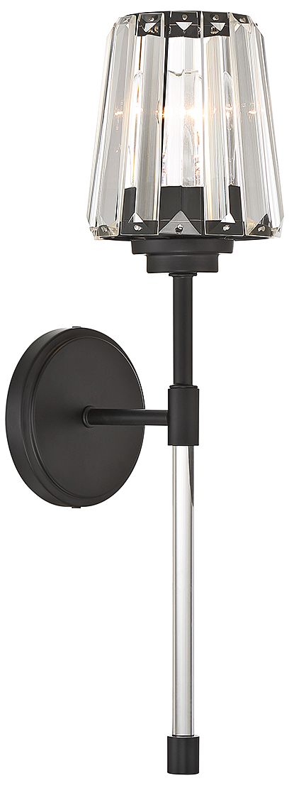 Image 5 Garnet 1-Light Wall Sconce in Matte Black more views