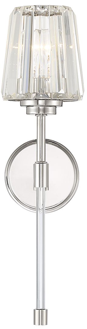 Image 3 Garnet 1-Light Wall Sconce in Polished Nickel more views
