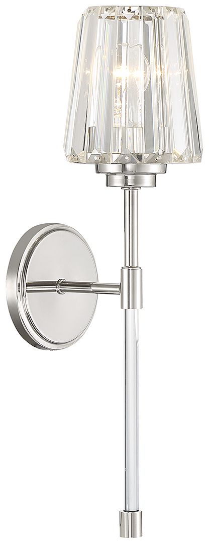 Image 4 Garnet 1-Light Wall Sconce in Polished Nickel more views