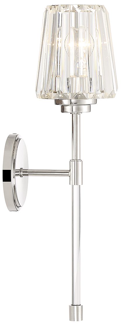 Image 5 Garnet 1-Light Wall Sconce in Polished Nickel more views