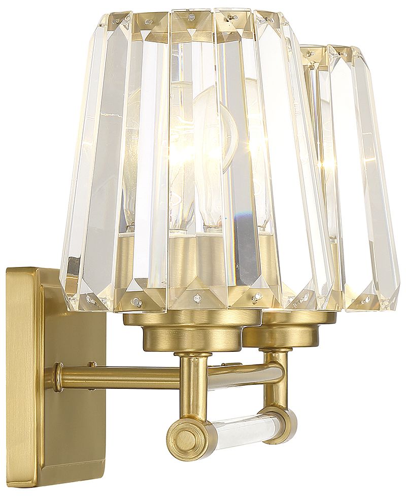 Image 5 Garnet 2-Light Bathroom Vanity Light in Warm Brass more views