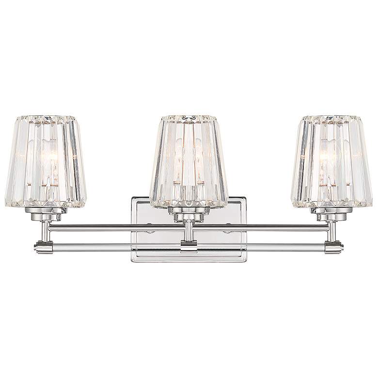 Image 1 Garnet 24" Wide Polished Nickel 3-Light Bath Light
